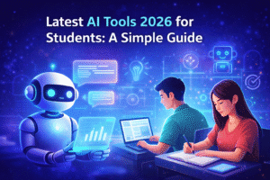 Latest AI tools 2026 for students helping with studying, writing, and learning using artificial intelligence