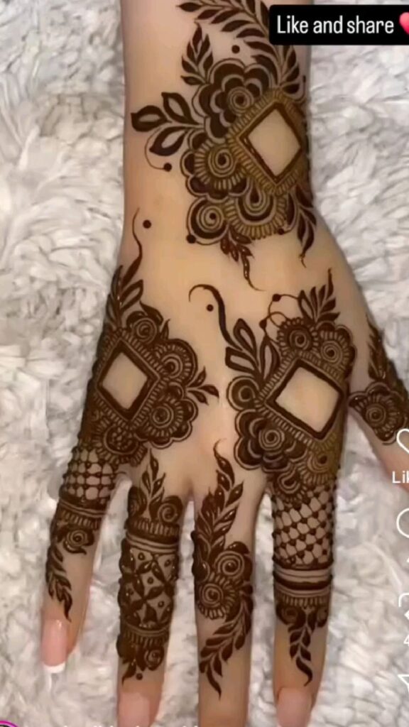 Back Hand Arabic Mehndi Design 2026