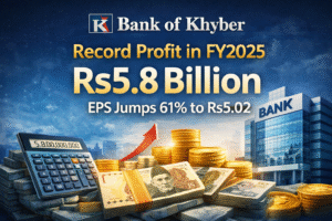 Bank of Khyber reports record Rs5.8 billion profit in FY2025 with earnings per share rising 61 percent