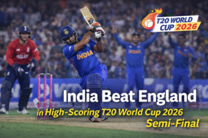 India vs England T20 World Cup 2026 semi final match highlights