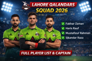 Lahore Qalandars Squad 2026 – Full Team Players List & Captain